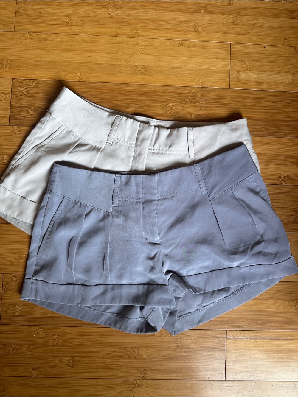 2 Express dress short light grey & beige